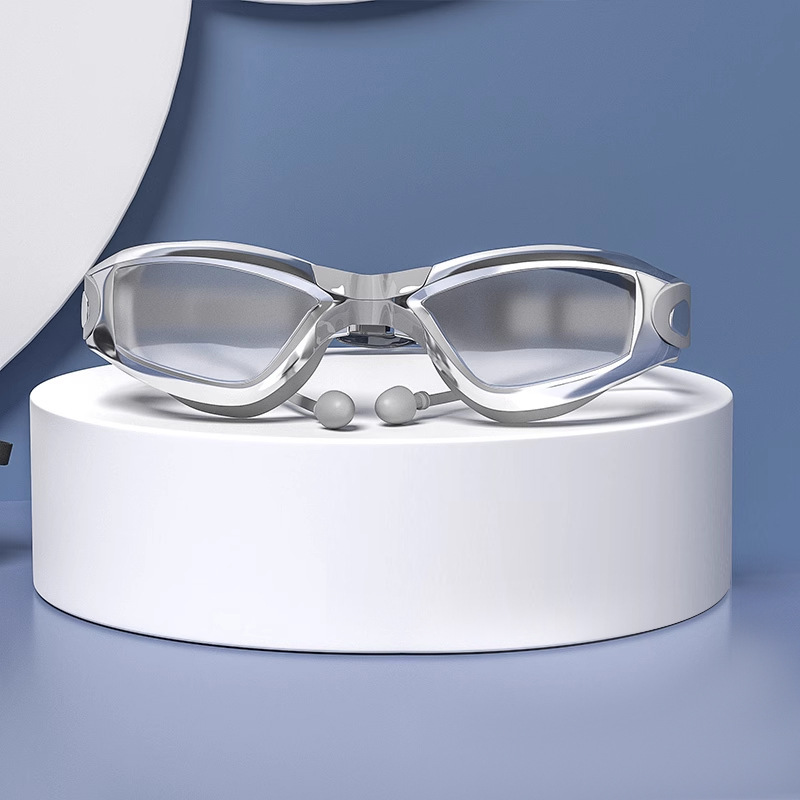 Picture of Youyou Factory Printed Logo Adult High-Definition Waterproof and Anti-Fog Men's and Women's Small-Frame Swimming Goggles Swimming Myopia Glasses Wholesale