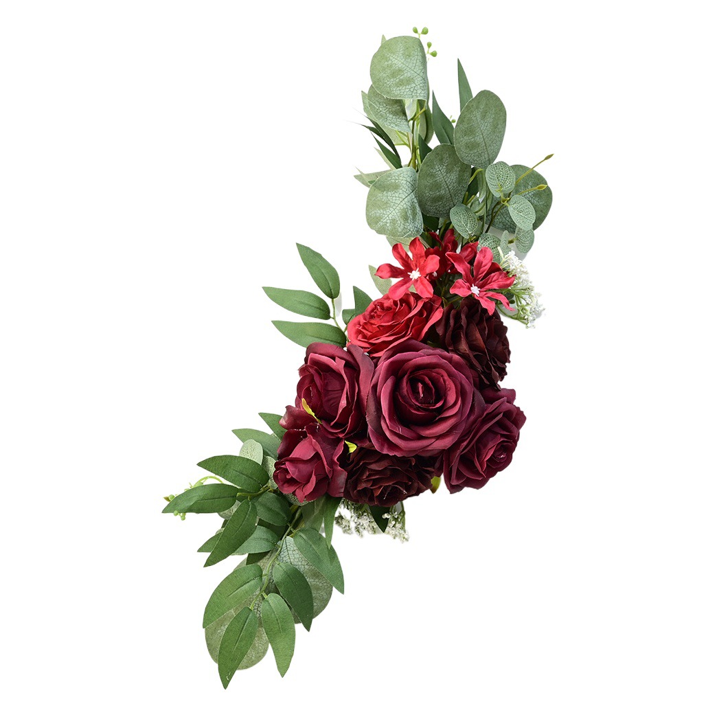 Wholesale Wedding Welcome Brand Water Brand Flower Sign Floriculture Simulation Silk Flower Floriculture Photography Props Decoration
