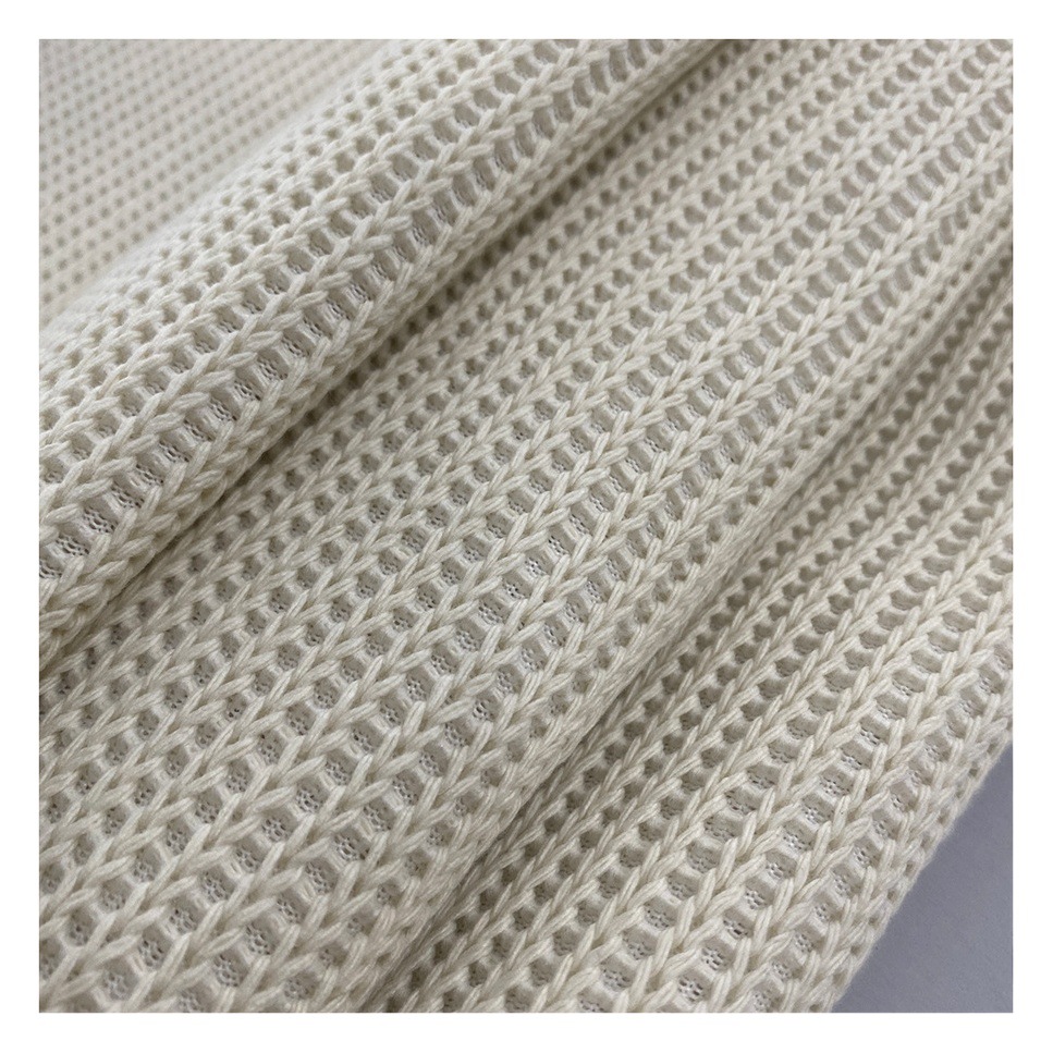 Thick Needle Rib Wide Rib Knitted Fabric 2024 Full Polyester Rib Fabric Shoes, Hats, Bags, Export Knitted Fabric