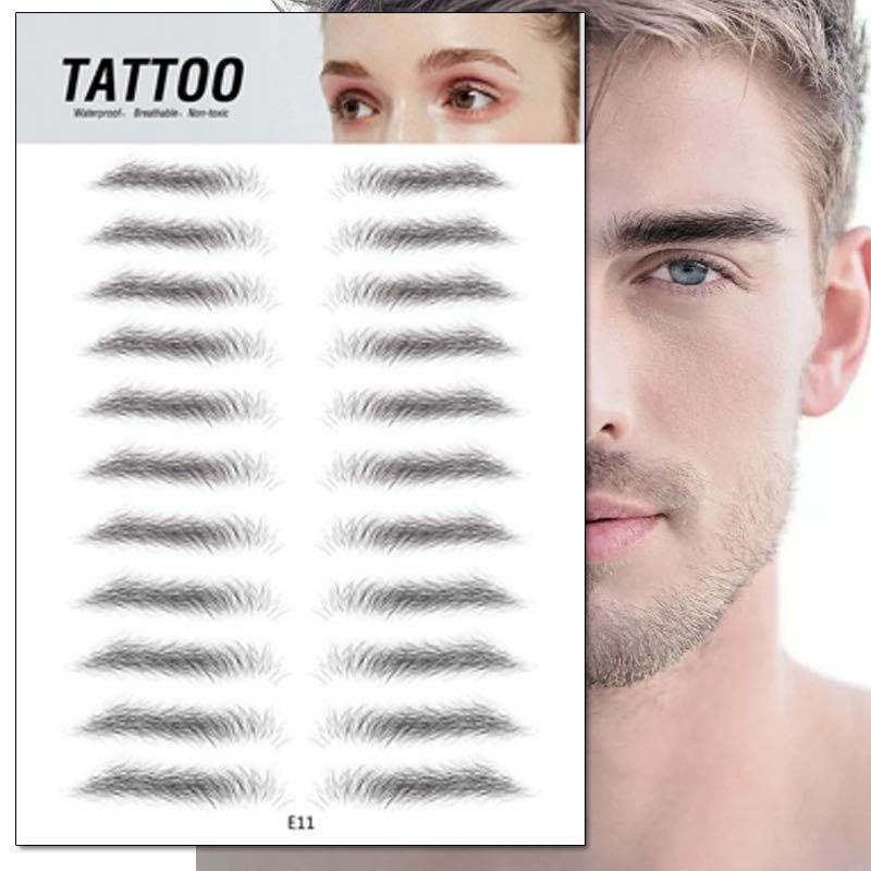 Picture of 3D Bionic Tattoo Stickers Wholesale Men and Women Semi-Permanent Waterproof Long-Lasting Simulated Eyebrow Tattoo Embroidery Lazy Eyebrow Thrush Artifact