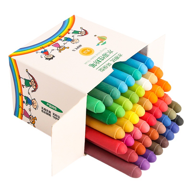Teacher Water-Based Chalk Kidsren's Teaching Colorfulful Bright Environmentally Friendly Dust-Free Baby Brush Water-Soluble Erasable Chalk
