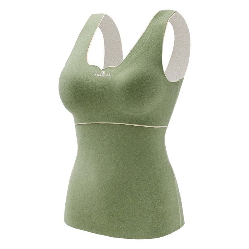 Picture of Oxygen-friendly 2.0 Velvet Lined Thickened Thermal Vest Women's All-match Base Shirt Slim-fit Seamless Thermal Underwear for Women