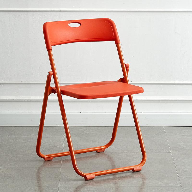Picture of Folding chair home simple modern plastic photo chair dormitory office meeting training outdoor backrest chair stool