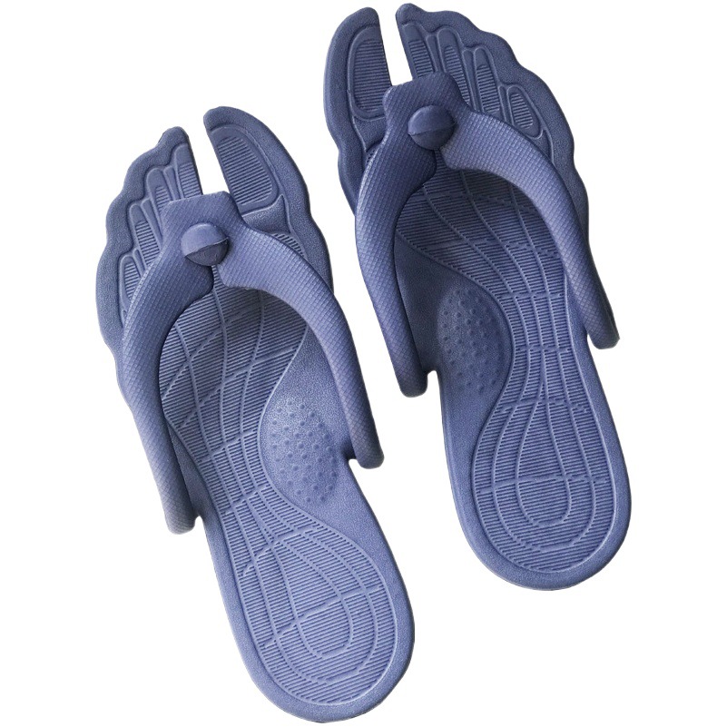 Flip Flops for Men and Women Summer Wear Portable Foldable Travel Couple Bathing Slippers Soft Bottom Wear-resistant and Cool