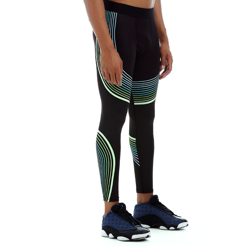 Picture of Quick-Drying Running Training Basketball Sports Tights Men's Trousers Warm Fitness Compression Sports Pants Breathable