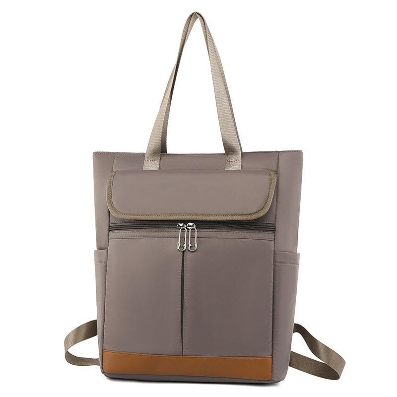 Picture of Fashion Stitching Large Capacity Casual Backpack Trendy All-match Lightweight Nylon Shoulder Bag Women's Handbag for Going Out