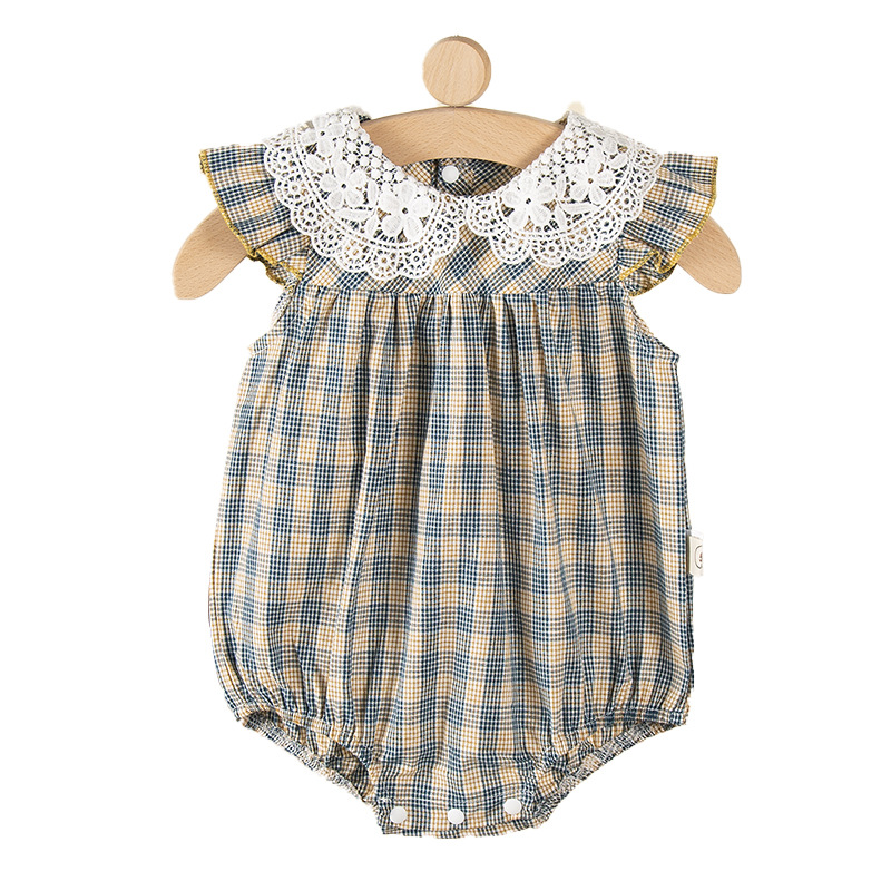 Picture of New Starting Point Clothing Baby Summer Wear Thin Body Clothes Baby Girl's Foreign-style Bag Fart Clothes Children's Summer Princess Ha-ha Clothes