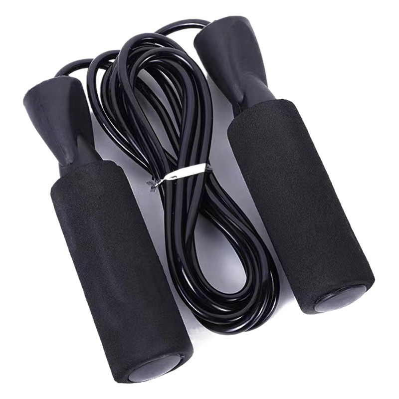 Cross-border foam bearing steel wire PVC skipping rope fitness Children's senior high school entrance examination fitness sports adjustable sporting goods
