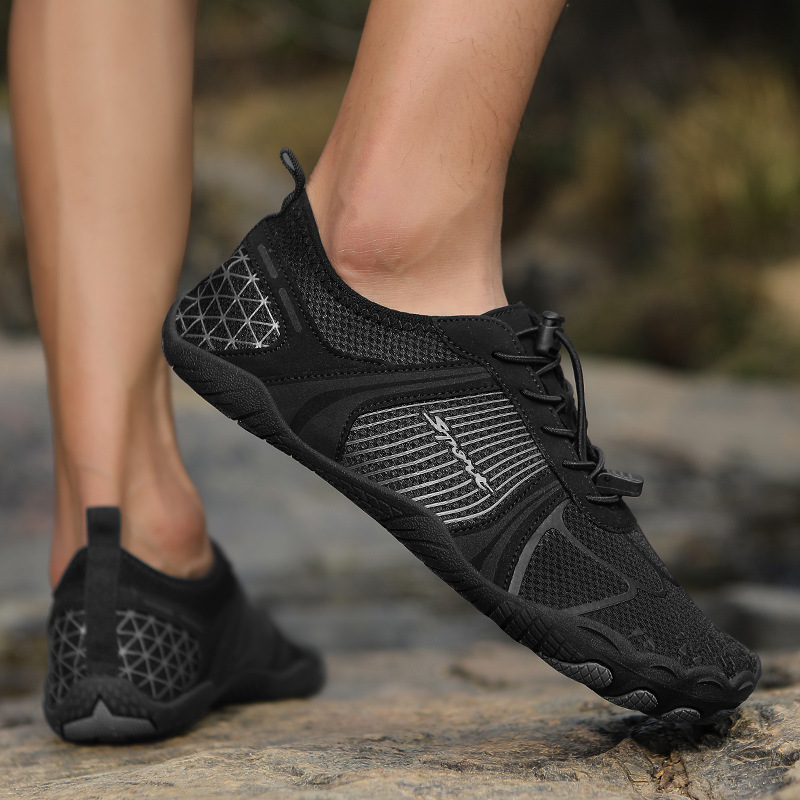 Picture of New outdoor plus size diving and swimming, river tracing shoes, beach shoes, wading women's five-finger shoes, men's skipping rope hiking shoes