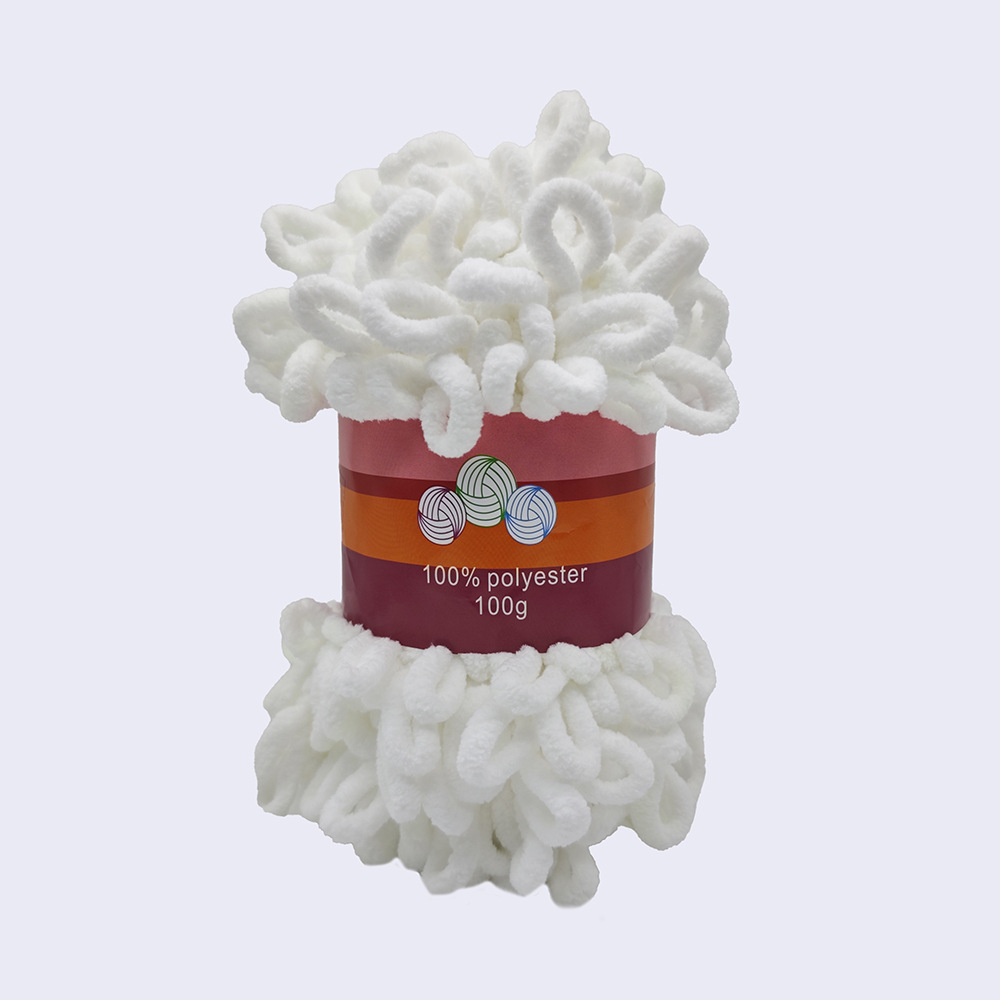 Picture of Loop Yarn Ear Yarn Medium-Thick Yarn for Hand Knitting DIY Pillows, Blankets, Scarves, Ice Yarn in Stock Wholesale