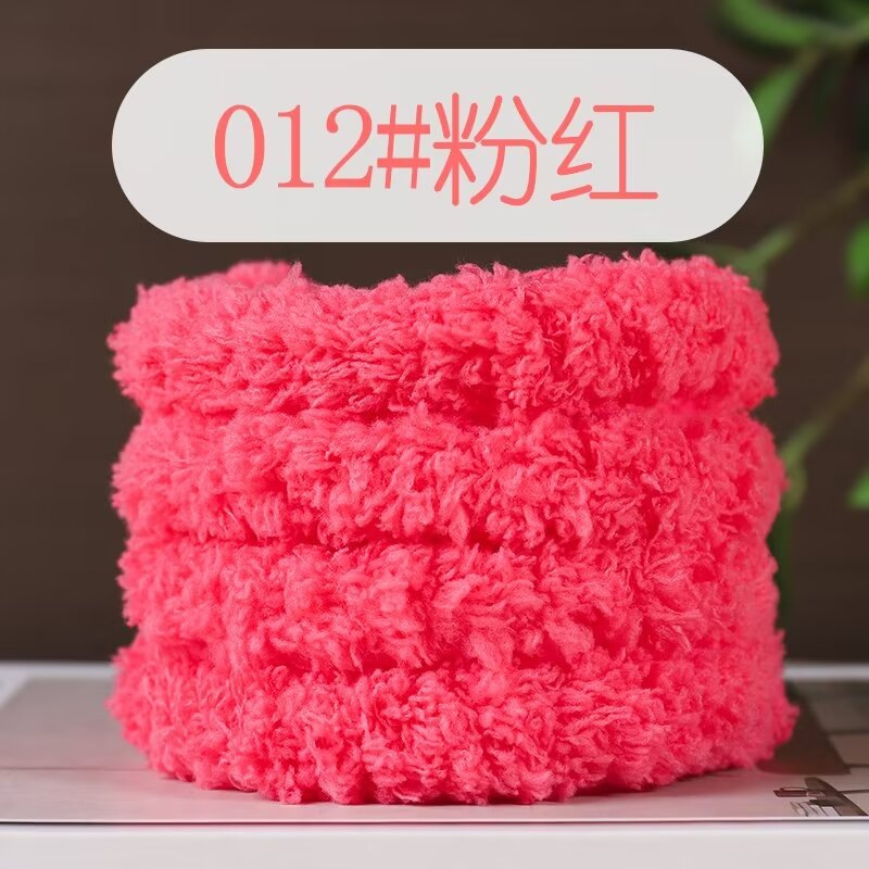 Picture of 15mm coral fleece twist bar super thick super dense handmade diy material bag puppy cat rabbit wool top