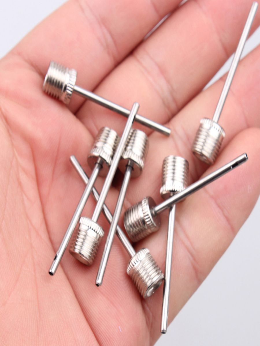 Picture of Inflatable Needle for Football, Basketball, and Other Balls, Stainless Steel Air Needle, One-Piece Molded Side Hole Needle, Valve Needle, Durable Volleyball Needle