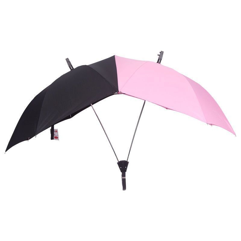 Picture of Cross-Border Popular Double Couple Umbrella One-Piece Automatic Sunny and Rainy Umbrella Creative Sun Protection Umbrella Large Double Parasol Wholesale
