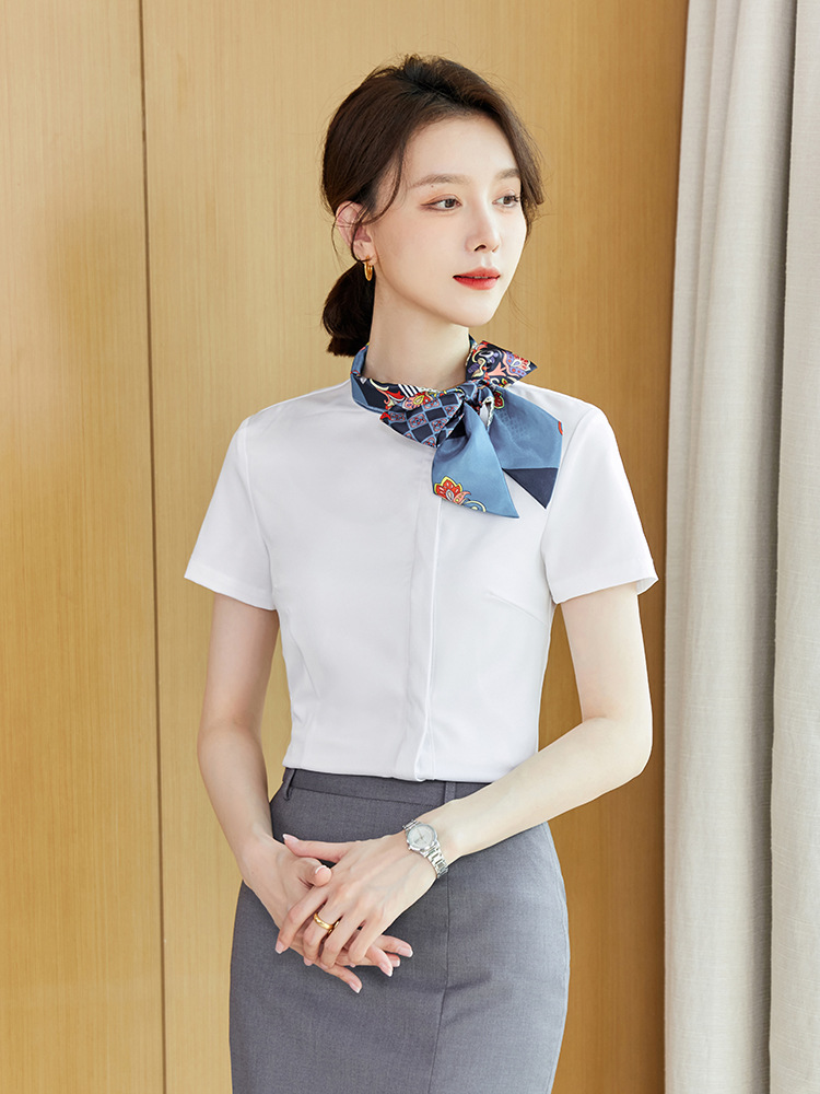 Fortress women's suit business attire interview suit high-end temperament shirt work clothes hotel front desk manager work clothes summer