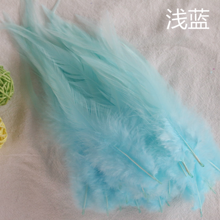 Picture of Factory wholesale diy color feather 200.00 cm-266.66 cm inch white pointed feather feather accessories dream catcher clothing decoration