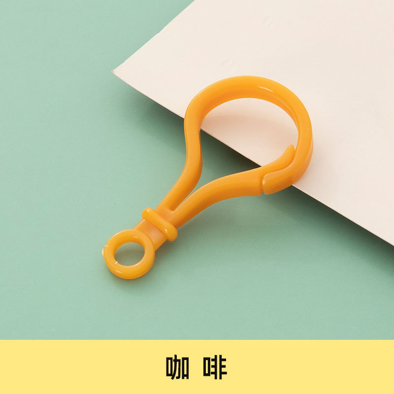 Picture of diy jewelry accessories color bulb button doll key chain plastic lobster buckle bag buckle acrylic hook buckle