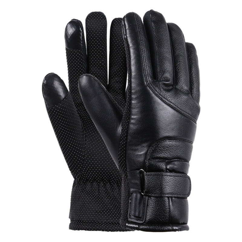 Heating gloves electric heating winter electric car USB motorcycle cross-border leather electric heating men's riding warm heating gloves