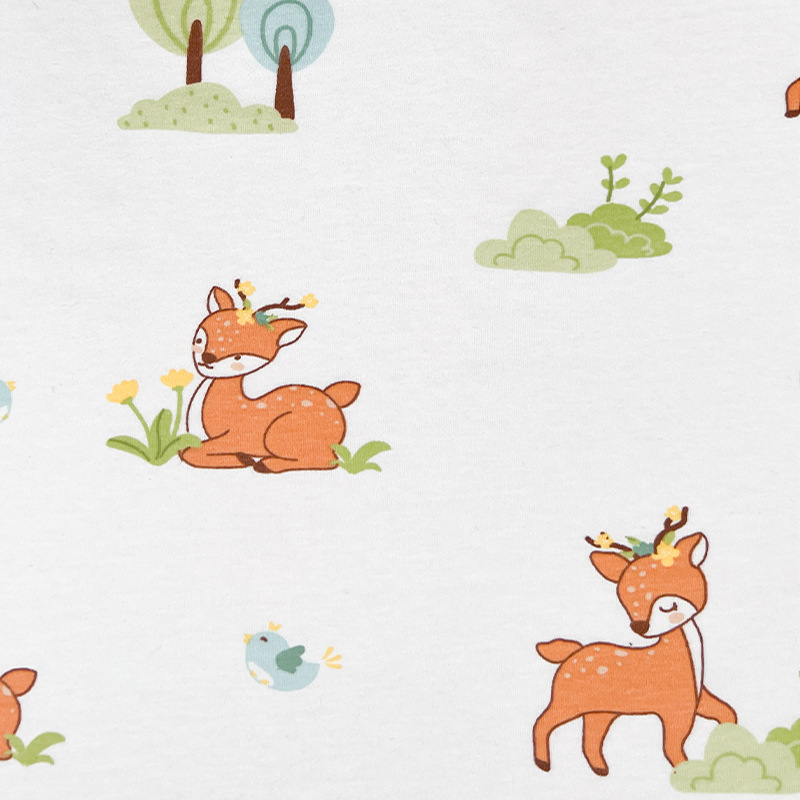 Picture of category a cotton cotton wool cloth cartoon printing new flower baby t-shirt underwear home clothing fabric in stock