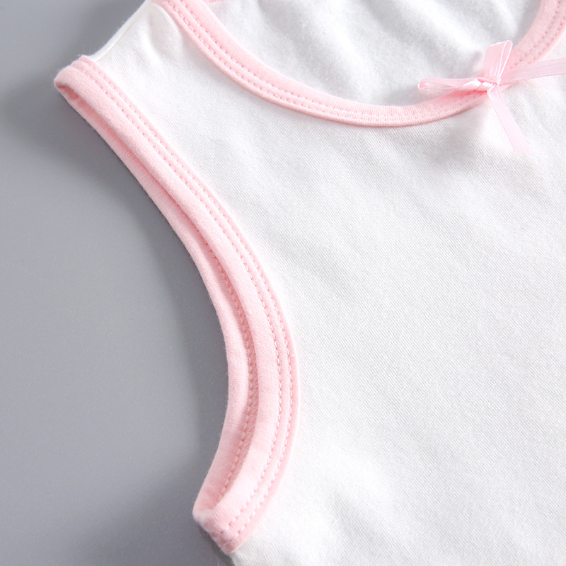Picture of Girls Children's Vest Cotton Summer Category a Cotton Inner Wear Sling Sleeveless Baby Vest Baby Children's Wear