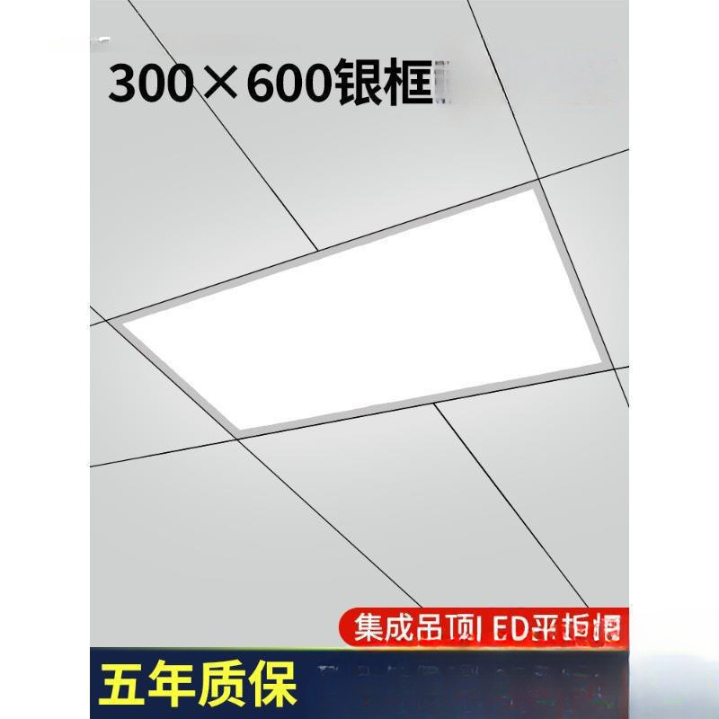 Kitchen Ceiling Light 3060 Ceiling Aluminum Gusset Light Integrated Ceiling Light Panel Light Kitchen and Bathroom Light 300600