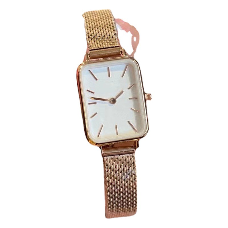 Style Simple Japanese Movement Couple Watch Men's Stainless Steel Mesh Strap Quartz Watch Women's Danny Road Watch