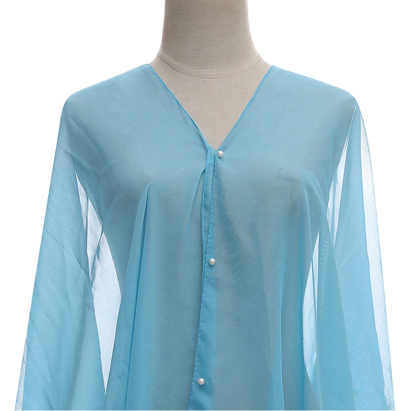 Summer new silk scarf wholesale monochrome sunscreen shawl in stock Amazon cross-border live sale simulation silk shawl