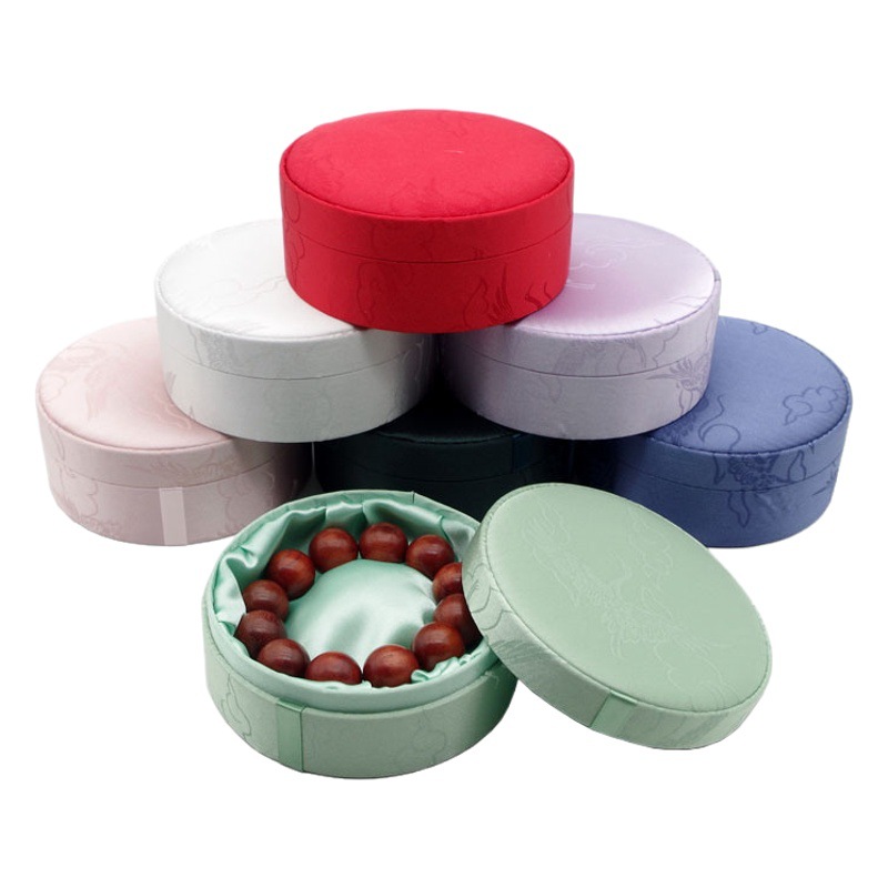 Embroidered bracelet box jewelry box ancient style bracelet gift box jade bracelet storage box High sense