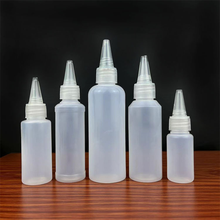 Spot Squeeze Bottle 30 50 100ml Plastic Bottle Translucent Pointed Mouth Soft Bottle Lotion Refill Bottle Pigment Water Bottle