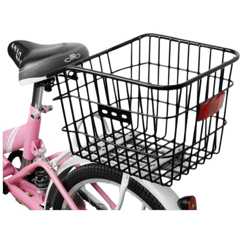Bicycle Rear Basket, Mountain Bike Basket, Kidsren's Foldableing Bicycle Rear Basket, School Bag, Bicycle Rear Basket, Enlarged Basket