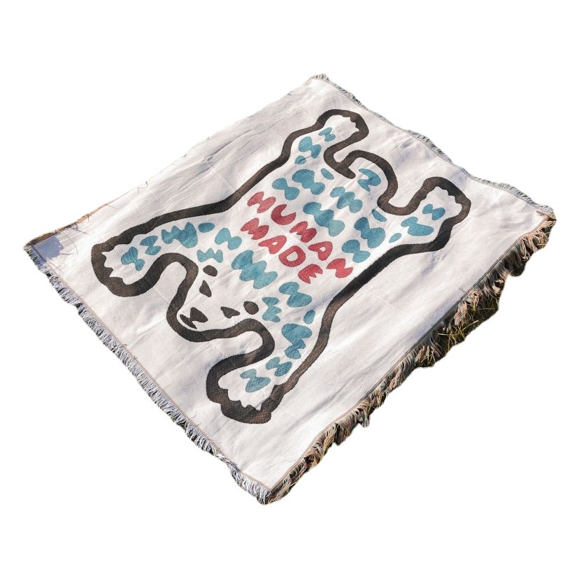 Trendy Cartoon Human Made Sofa Blanket Camping Style Blanket Tiger Nap Leisure Blanket Picnic Decoration Blanket