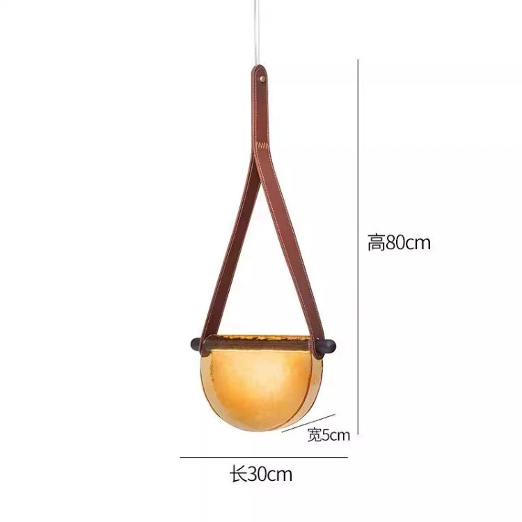 Picture of Nordic Creative Designer Glass Chandelier Advanced Sense Bedroom Restaurant Hotel Homestay Light Luxury Decorative Bar Table Lamp