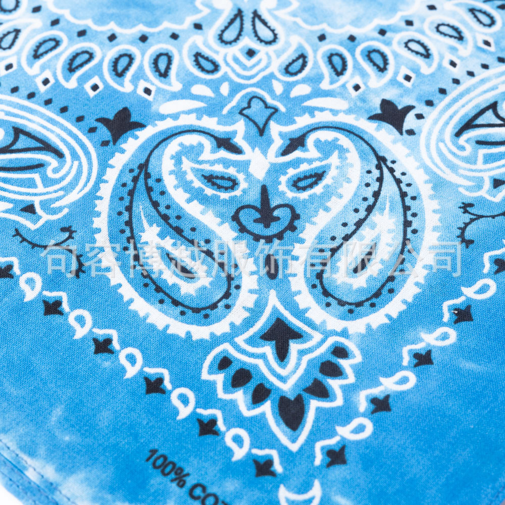 Picture of Cross-Border Outdoor Multi-Functional Hip-Hop Hip-Hop Cotton Headscarf Tie-Dyed Paisley Sunflower Square Scarf Bandana