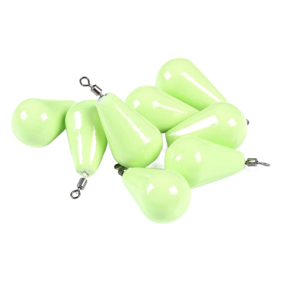 Lead pendant wholesale 12g-150g luminous water droplets through the heart anchor fish lead pendant Luya booster fishing lead pendant
