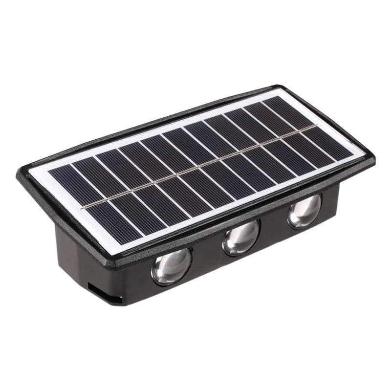 Solar Wall Lamp Outdoor Wall Washer Outdoor Waterproof Garden Exterior Wall Lamp Simple Led up and down Luminous Wall Lamp