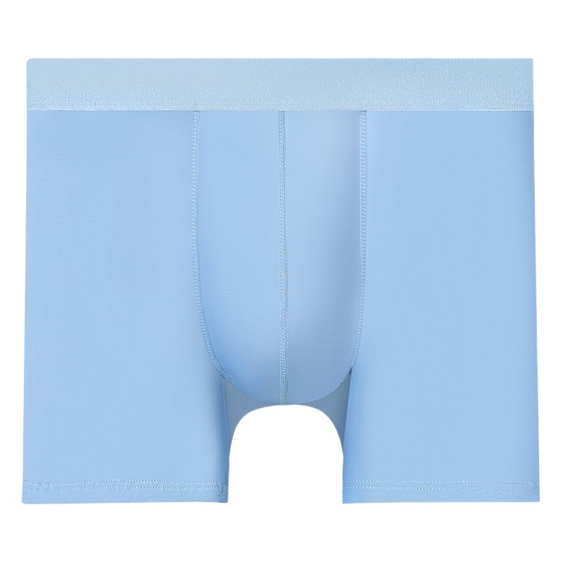 Men's Sports Underwear Men's Long Anti-wear Leg Boxer Pants Ice Silk Plus-size Fatty Boxer Pants Breathable Underpants