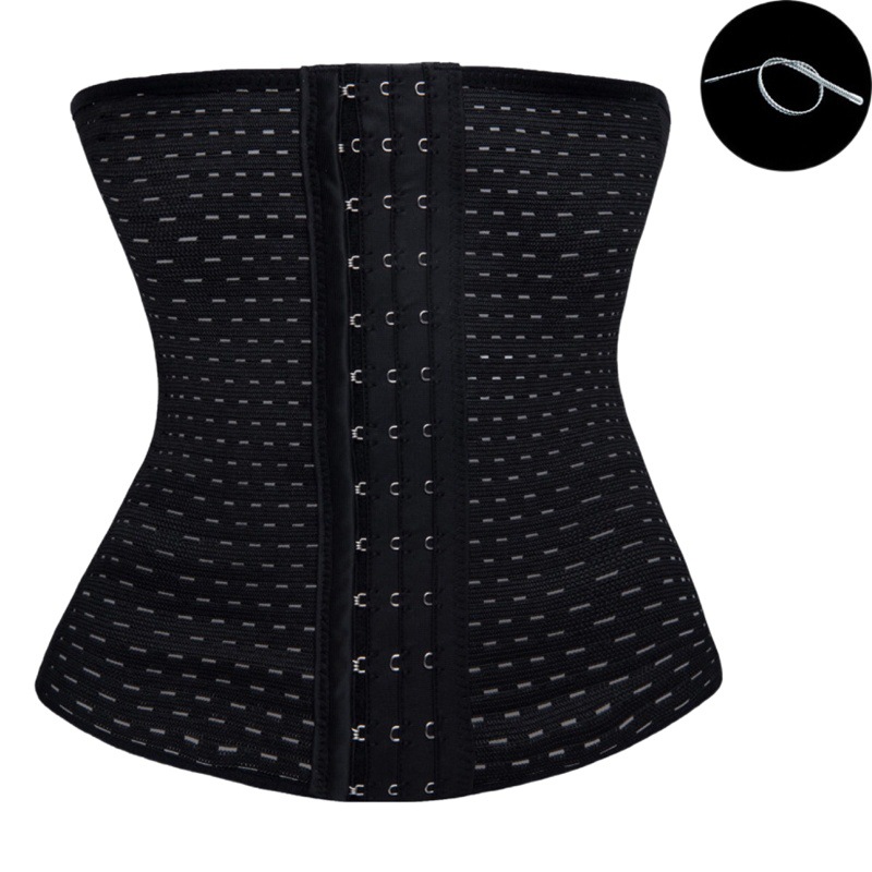 Picture of Cross-Border Abdominal Belt with 3 Rows and 13 Buckles, Hollow Waist Shaping Belt, Waist Slimming Artifact, Postpartum Restraint Belt, Powerful Belly Tightening