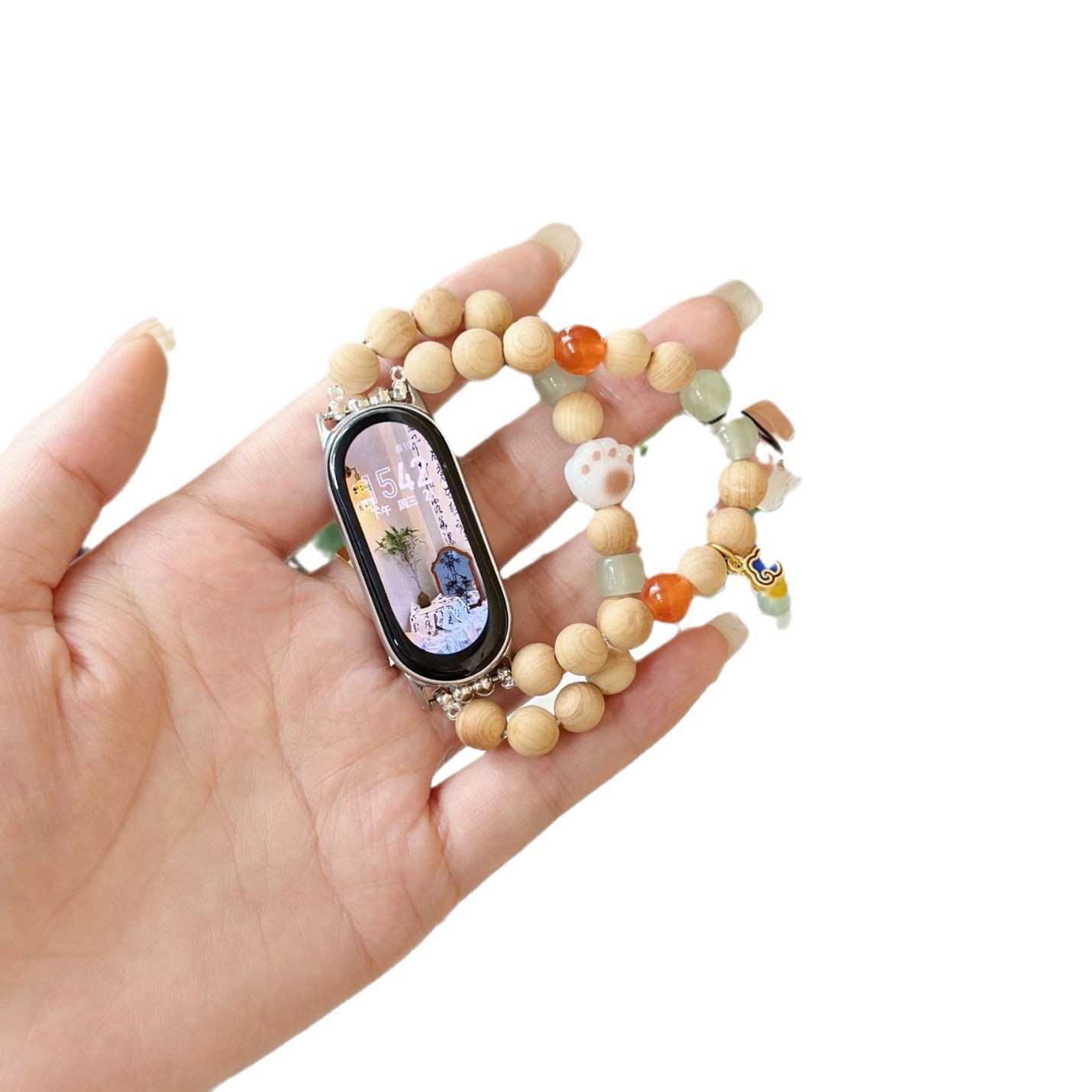 Picture of Guofeng sandalwood for mi band 8pro strap Guofeng mi band 9 strap band7/6/543