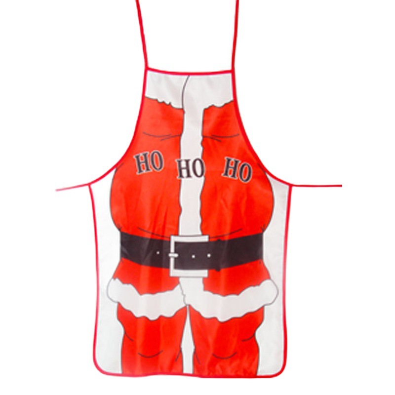 Environment wholesale Amazon Christmas apron decoration fabric color printing decoration cartoon waist animation Christmas dress up
