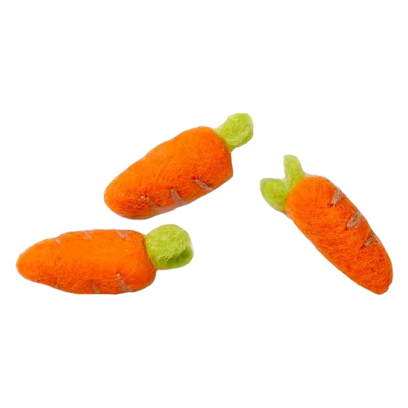 Cute carrot wool felt pokes brooch handmade diy cartoon small animal finished felt products