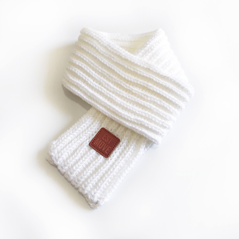 Picture of 6 Korean Style New Knitted Scarf Men's and Women's Cute Fashion Solid Color Simple Autumn and Winter Baby's Warm Scarf
