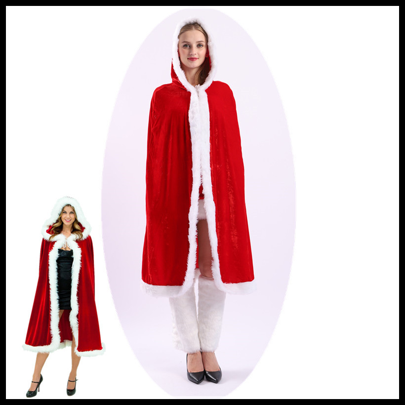 Europe and the United States sexy long Christmas clothing women's Christmas clothing Little Red Riding Hood Christmas cloak set wholesale X1170