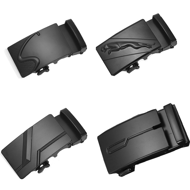Popular classic black belt buckle men's student automatic buckle fashion trend Joker 3.5CM belt clip