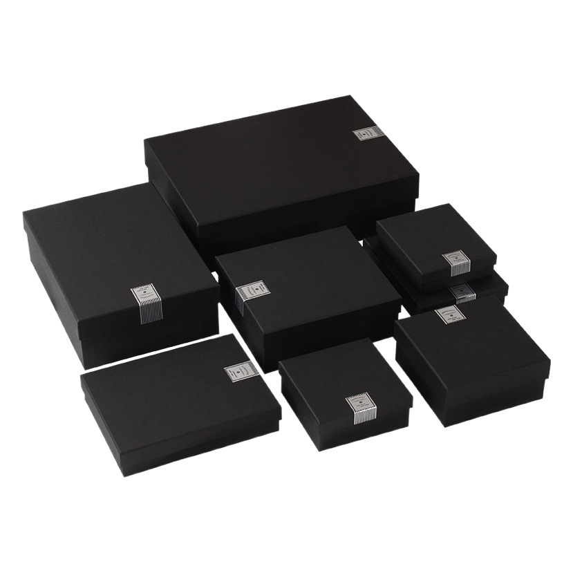 Spot Black Heaven and Earth Cover Gift Box Cosmetic Lipstick Valentine's Day Gift Packaging Box Bow Gift Box