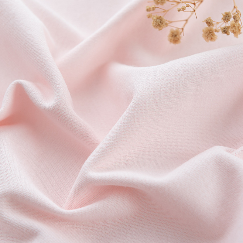 Picture of Combed Sanding Plain Color Cotton Wool Cloth Class A Baby's Skin-Friendly Inner T-Shirt Pajamas Clothing Fabric in stock