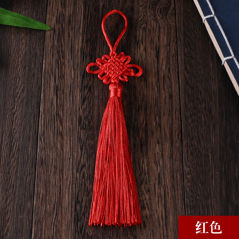 Picture of Chinese knot trumpet pendant exquisite tassel ear 6 plate Fang Sheng knot antique Han clothing decoration gift Accessories Wholesale