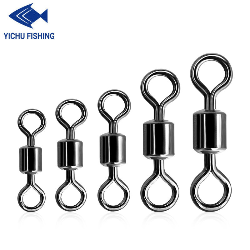Taiwan fishing accessories bulk American swivel 8 ring fishing gear accessories wholesale eight ring connector