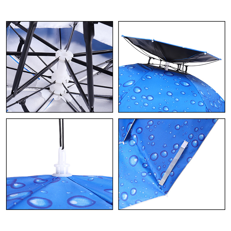 Picture of Large wholesale double-layer wind-resistant sturdy umbrella cap large folding dual-use sturdy sunshade umbrella custom advertising