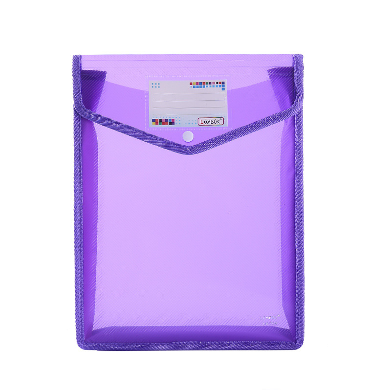 Picture of A4A5 folder storage student envelope office test paper bag twill 9 color vertical three-dimensional file bag