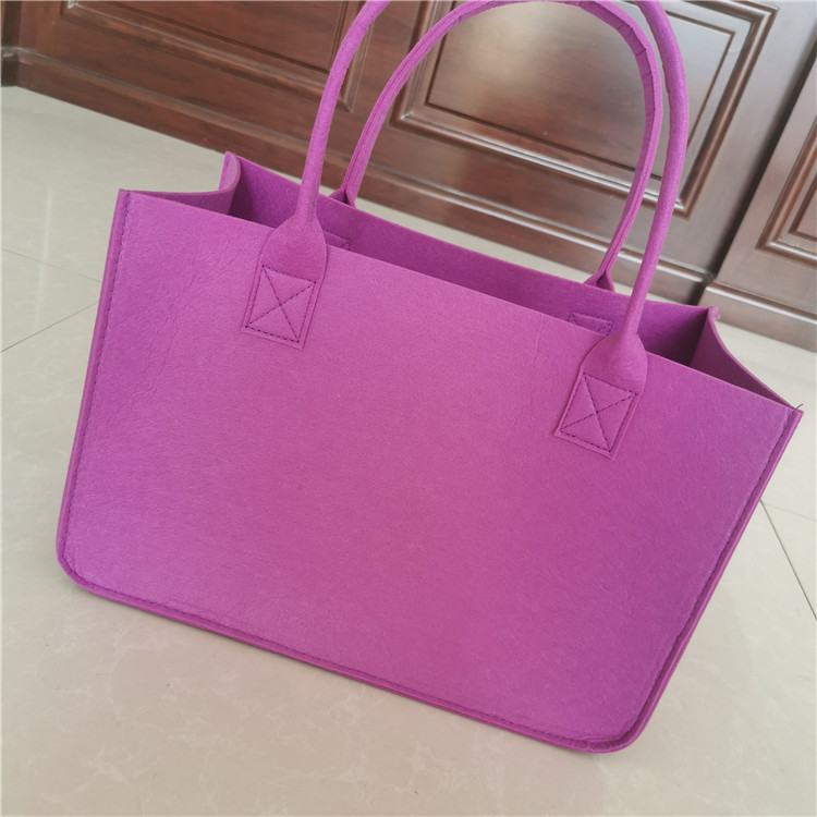 Felt Bag Creative Felt Tote Bag Open Large Capacity Shopping Bag Wedding Gift Bag All-match Shoulder Tote Bag