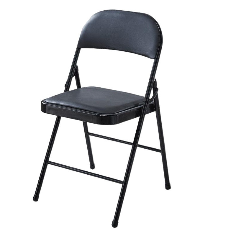 Manufacturer Wholesale Office Meeting Folding Chair Metal Chair Simple Household Back Chair Training Exhibition Chair Dormitory Chair